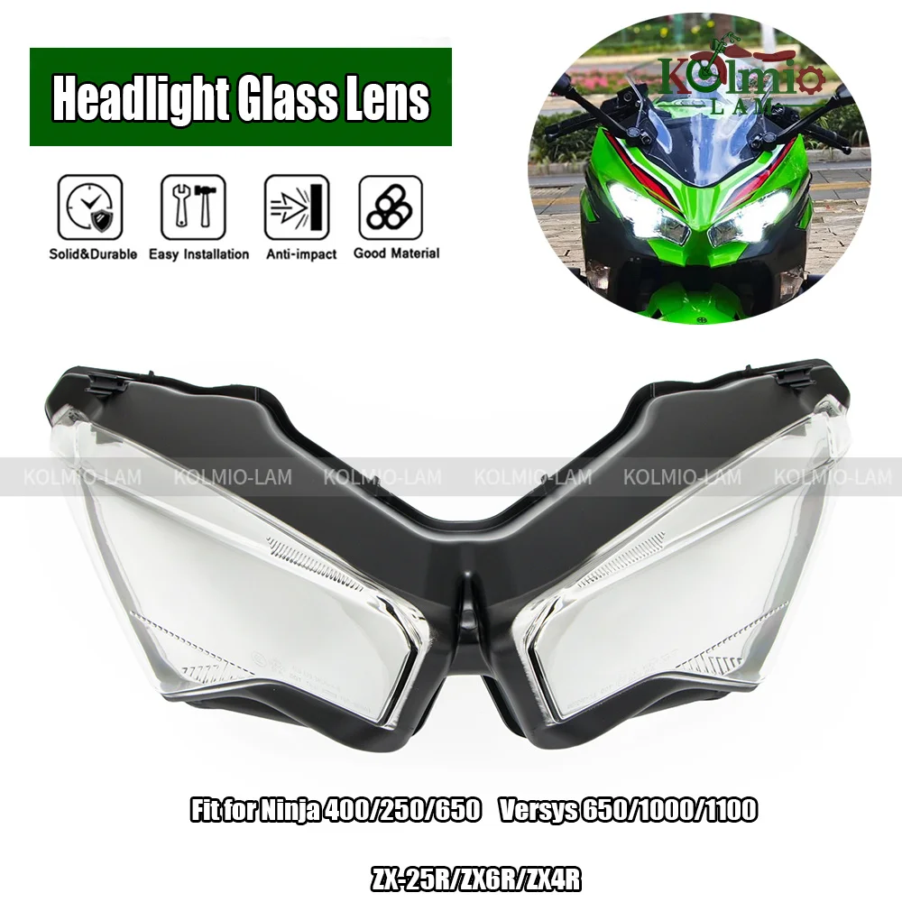 Fit For Ninja 400 650 Front Headlight Glass Motorcycle Headlamp Housing Guard Versys 1000 650 1100 ZX6R ZX-6R 2021 2022 2023
Fit For Ninja 400 650 Front Headlight Glass Motorcycle Headlamp Housing Guard Versys 1000 650 1100 ZX6R ZX-6R 2021 2022 2023