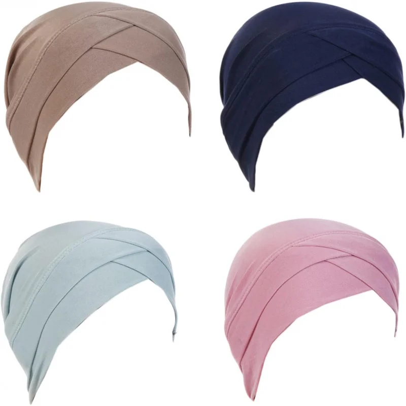 4Pcs Solid Color Full Cover Inner Hijab Caps Muslim Forehead Cross Turban Stretch Hijab for Women Head Scarf Under Hijab
4Pcs Solid Color Full Cover Inner Hijab Caps Muslim Forehead Cross Turban Stretch Hijab for Women Head Scarf Under Hijab