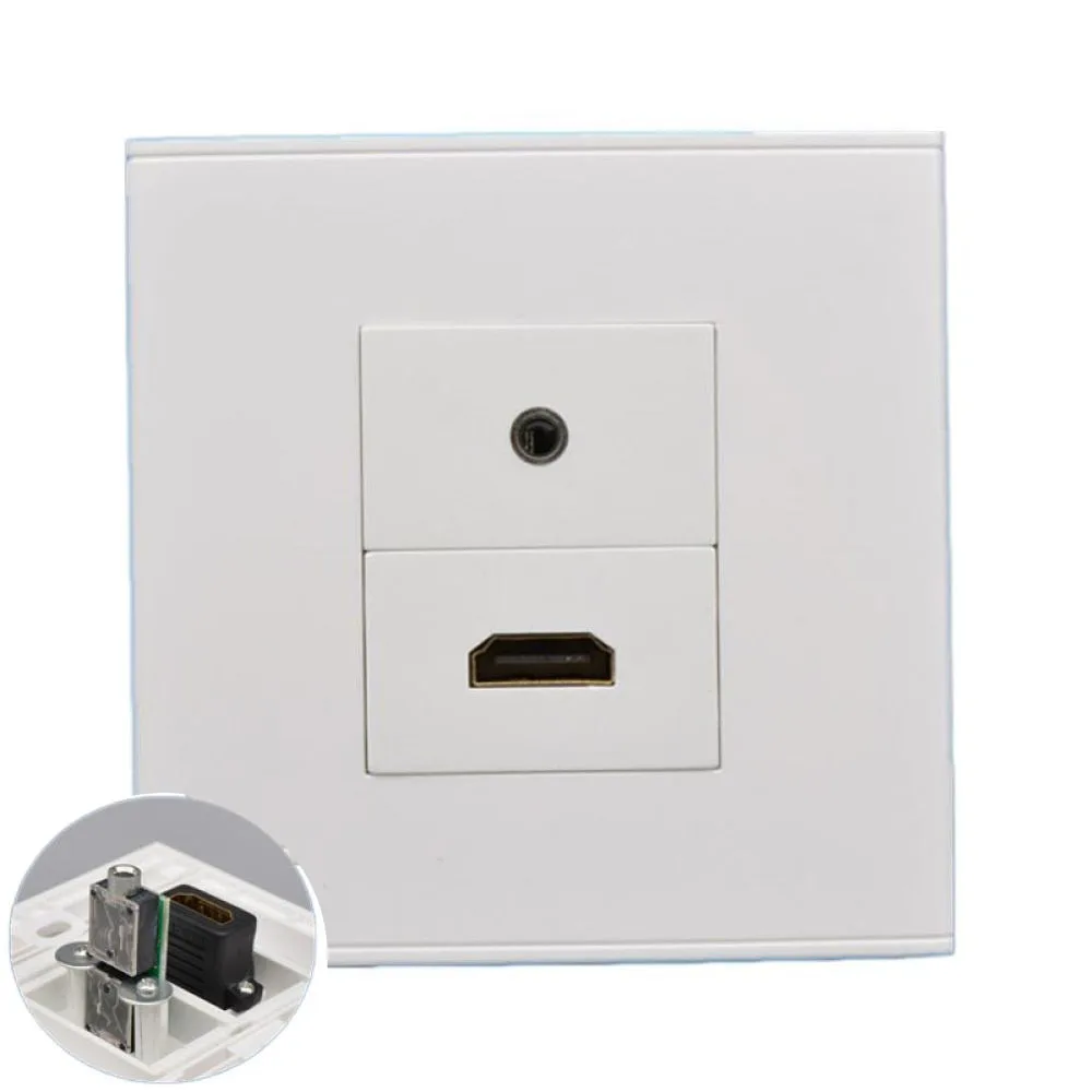 86 Type White Panel Double Port SC HDM Interface/Headphone Socket Panel 3.5mm Headphone Audio Interface HD Digital Socket Module
86 Type White Panel Double Port SC HDM Interface/Headphone Socket Panel 3.5mm Headphone Audio Interface HD Digital Socket Module