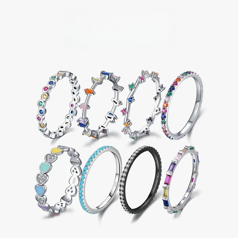Trendy 925 Sterling Silver Colorful Enamel Stacking Rings for Women Boho Chic Handmade Dainty Adjustable Minimalist Jewelry Gift
Trendy 925 Sterling Silver Colorful Enamel Stacking Rings for Women Boho Chic Handmade Dainty Adjustable Minimalist Jewelry Gift