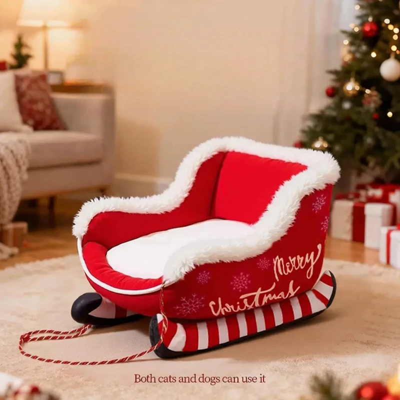 Christmas Sleigh New Cat Nest Winter Plush Apple Cat Sleek Pet Bed Warming Convenience Pet Products Cama Para Perro XY40CWC
Christmas Sleigh New Cat Nest Winter Plush Apple Cat Sleek Pet Bed Warming Convenience Pet Products Cama Para Perro XY40CWC