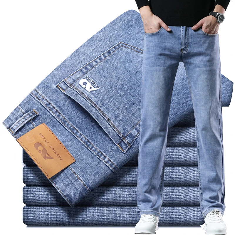 2024 Men's Workwear Jeans Classic Stretch Fabrics Loose Straight-leg Trousers Casual All-match Denim Pants Male
2024 Men's Workwear Jeans Classic Stretch Fabrics Loose Straight-leg Trousers Casual All-match Denim Pants Male