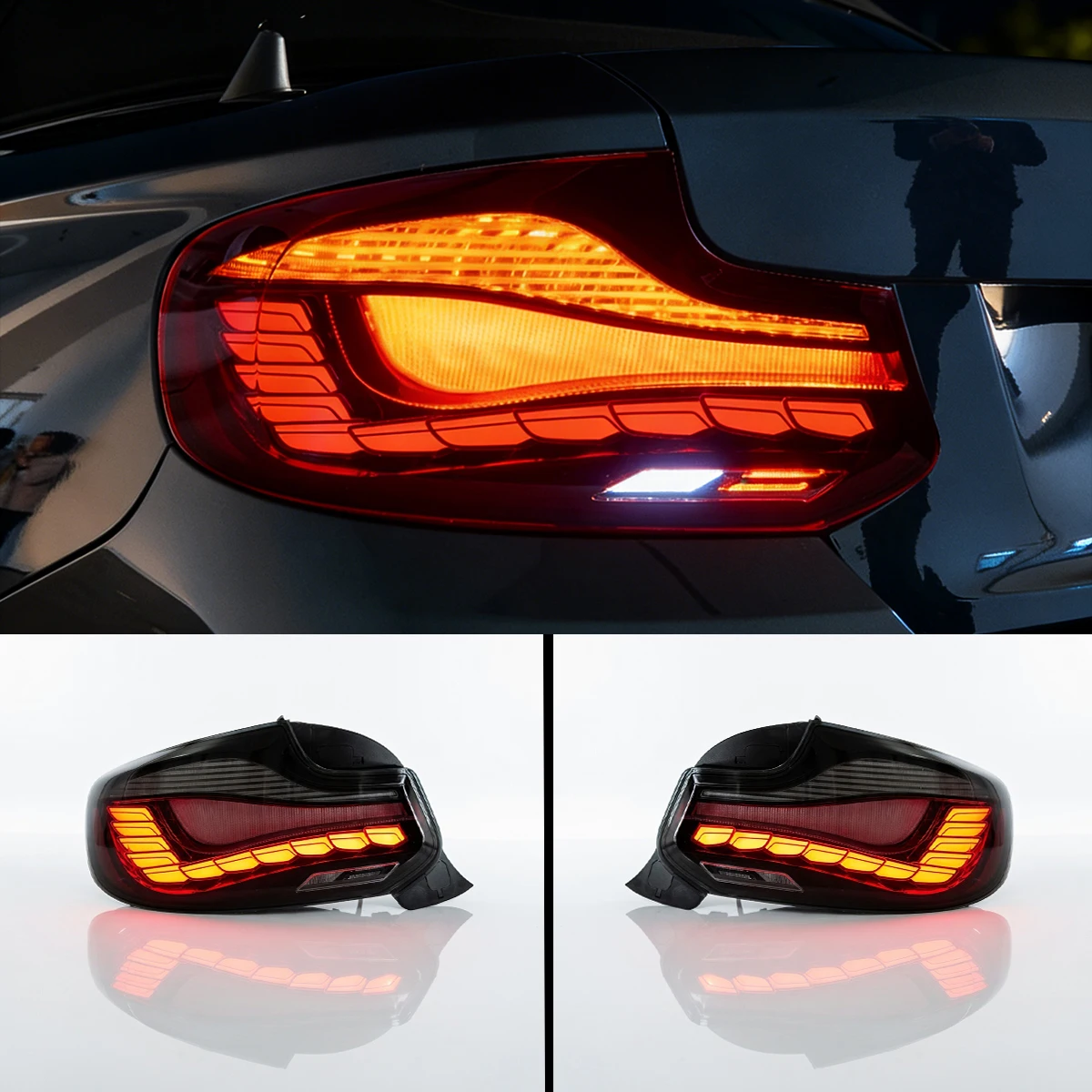 Hot Selling GTS Dragon Scale Tail Lights For BMW 2 Series M2 F22 F23 F87 2014-2019 Plug And Play Rear Lights Red Black
Hot Selling GTS Dragon Scale Tail Lights For BMW 2 Series M2 F22 F23 F87 2014-2019 Plug And Play Rear Lights Red Black