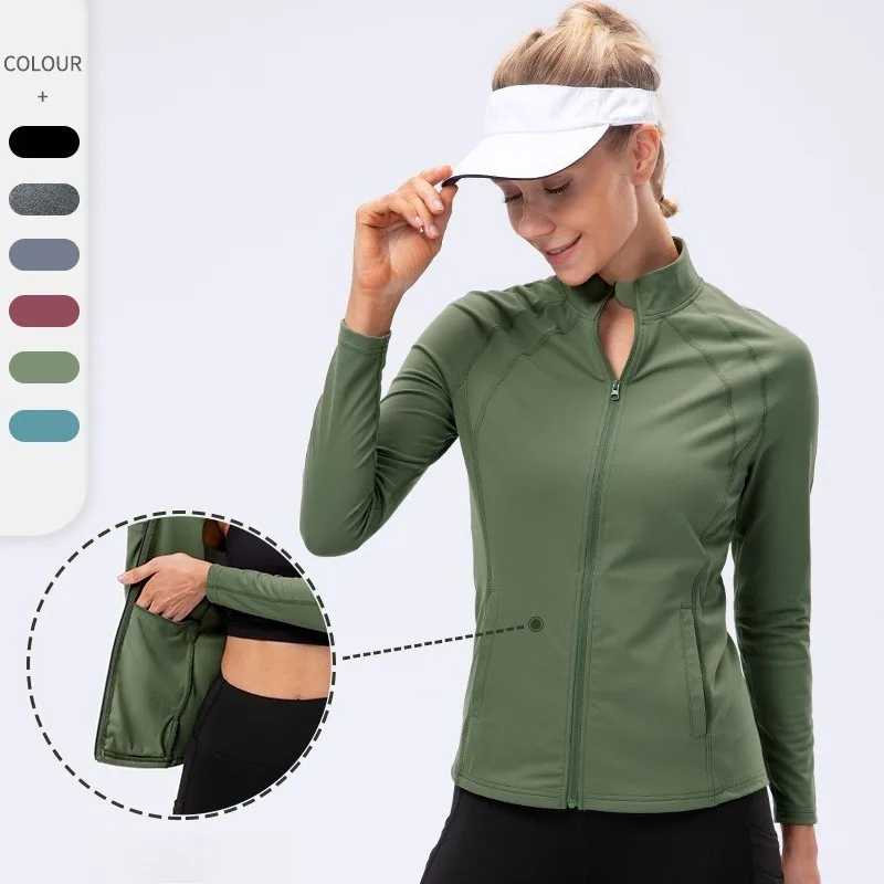 Women Fall Winter Yoga Jacket Nylon Zip Up Long Sleeve Coat High Stretch Elastic Running Fitness Sportswear
Women Fall Winter Yoga Jacket Nylon Zip Up Long Sleeve Coat High Stretch Elastic Running Fitness Sportswear