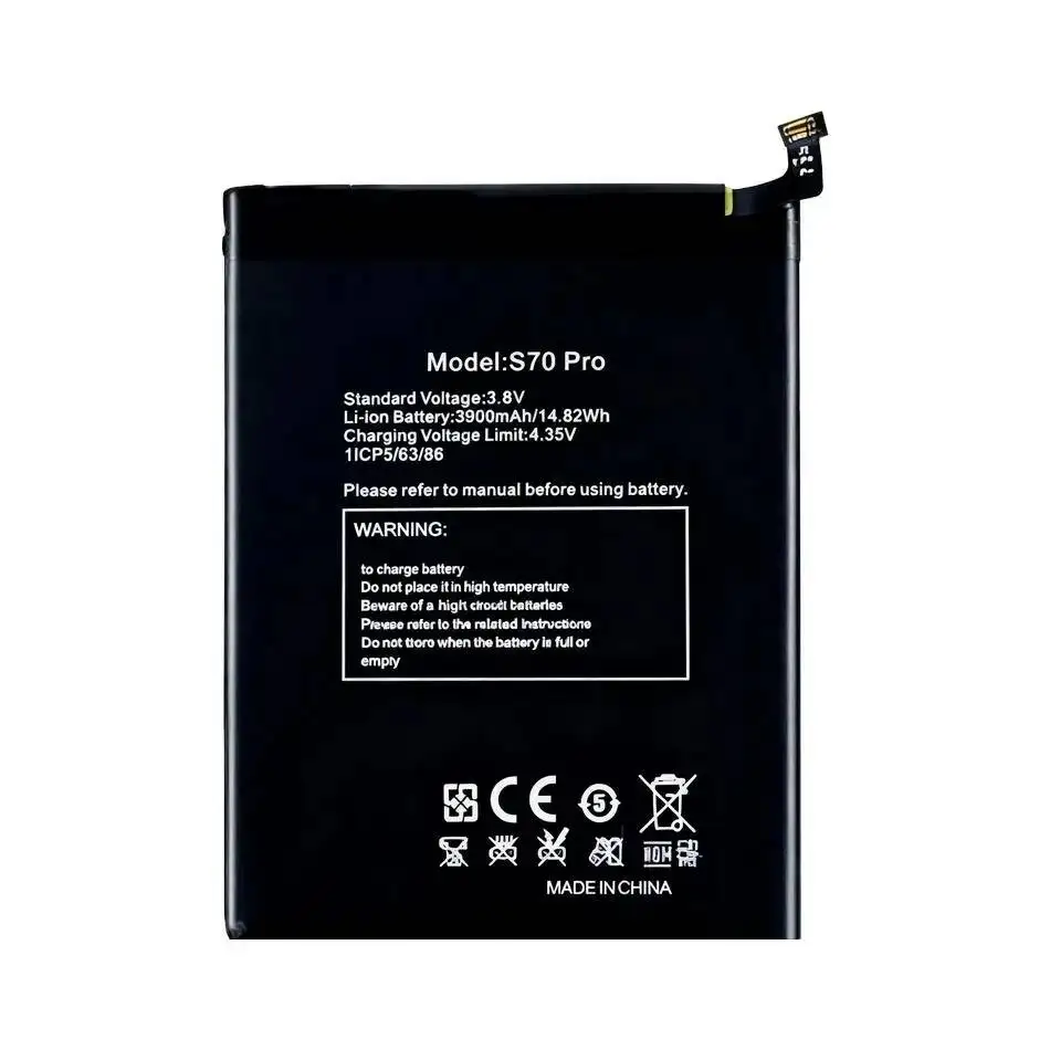 Аккумулятор мобильного телефона для Oukitel C17 Pro S70 3900 мАч, быстрая зарядка
Аккумулятор мобильного телефона для Oukitel C17 Pro S70 3900 мАч, быстрая зарядка