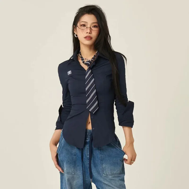 Y2k Streetwear Women White Shirts Korean Fashion Slim With Tie Casual Female Blouse Gothic Chic Preppy Ladies All Match Tops
Y2k Streetwear Women White Shirts Korean Fashion Slim With Tie Casual Female Blouse Gothic Chic Preppy Ladies All Match Tops