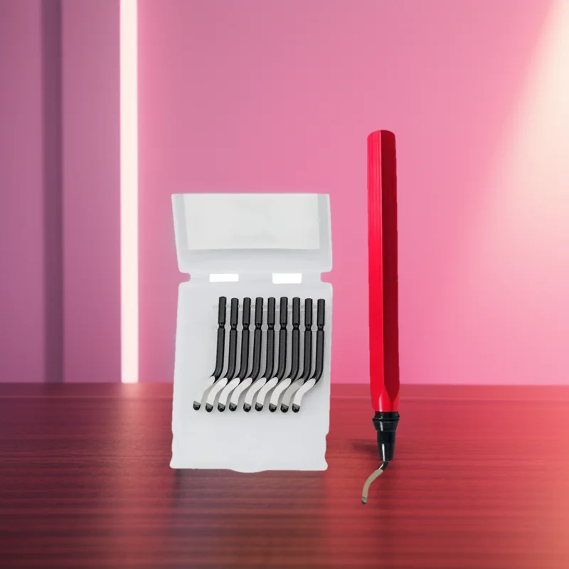 RB1000 Handle Burr Deburring Remover Cutting Tool With 10Pcs Rotary Deburr Blade Professional Deburring Tool Kit
RB1000 Handle Burr Deburring Remover Cutting Tool With 10Pcs Rotary Deburr Blade Professional Deburring Tool Kit