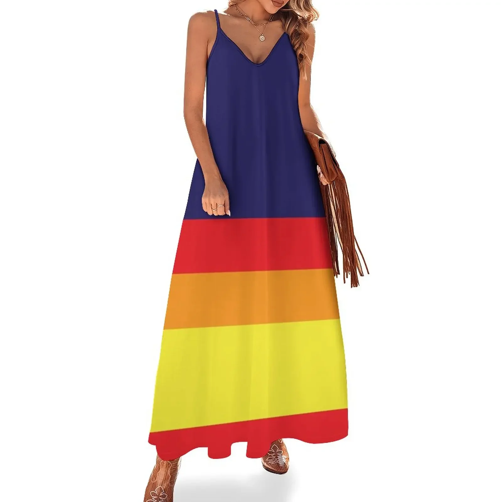 Houston Champ Multistripe Sleeveless Dress womans clothing Long dress beach dress sensual sexy for women
Houston Champ Multistripe Sleeveless Dress womans clothing Long dress beach dress sensual sexy for women