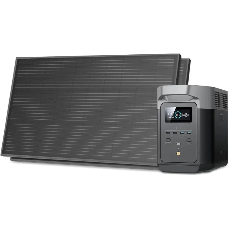 QWSolar Generators,DELTA 2 Portable Power Station with 2PCS 100W 12V Solar Panels,1024Wh LFP Battery,Fast Charging,Power Station
QWSolar Generators,DELTA 2 Portable Power Station with 2PCS 100W 12V Solar Panels,1024Wh LFP Battery,Fast Charging,Power Station