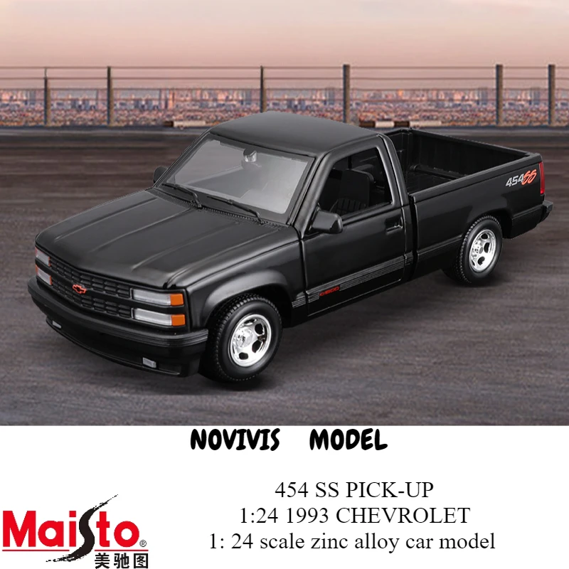 Maisto 1:24 1993 Chevy 454SS Alloy Pickup Truck - Die-Cast Collectible Model Car for Adult Collectors Display
Maisto 1:24 1993 Chevy 454SS Alloy Pickup Truck - Die-Cast Collectible Model Car for Adult Collectors Display