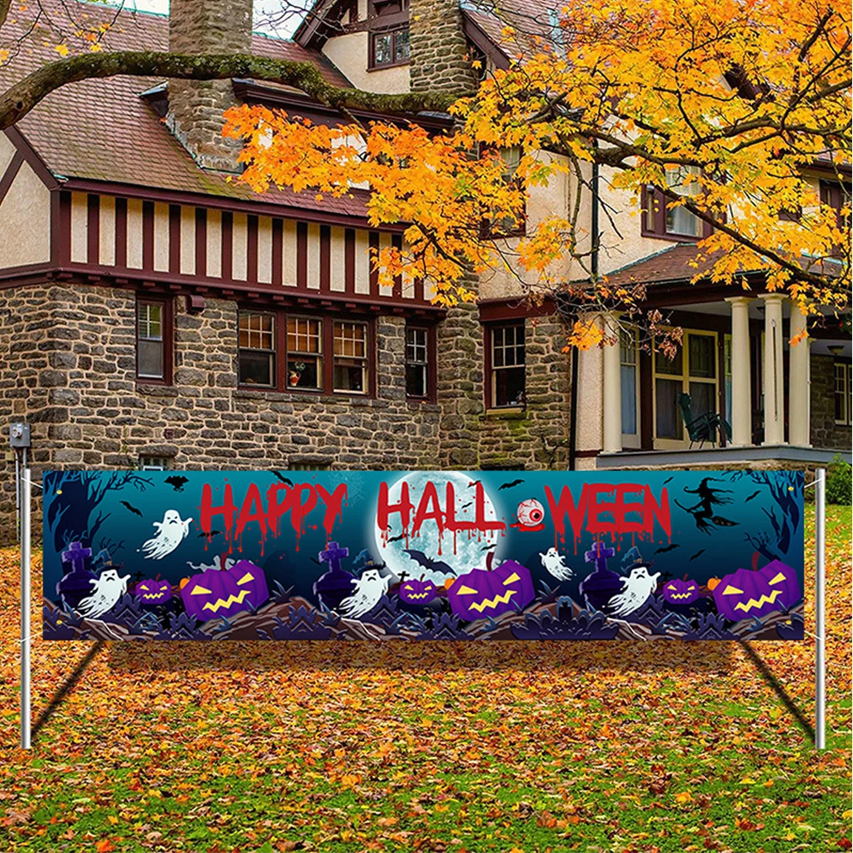1Pcs Halloween Banner Atmosphere Decorative Prop Horror Bloody-Text Backdrop Hang Cloth for Spooky Celebrations
1Pcs Halloween Banner Atmosphere Decorative Prop Horror Bloody-Text Backdrop Hang Cloth for Spooky Celebrations