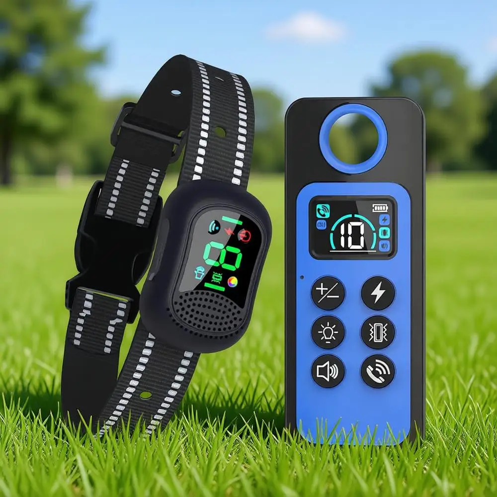 Rechargeable E-Collar, Dog Training Collar with Remote, Water Resistant, Adjustable Sensitivity, Vibration
Rechargeable E-Collar, Dog Training Collar with Remote, Water Resistant, Adjustable Sensitivity, Vibration