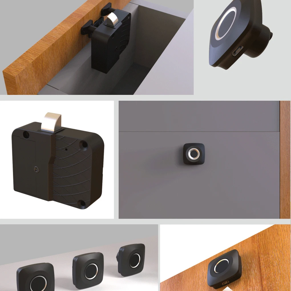 1 Set Fingerprint Lock Padlock Wardrobe Closet for Office Household
1 Set Fingerprint Lock Padlock Wardrobe Closet for Office Household