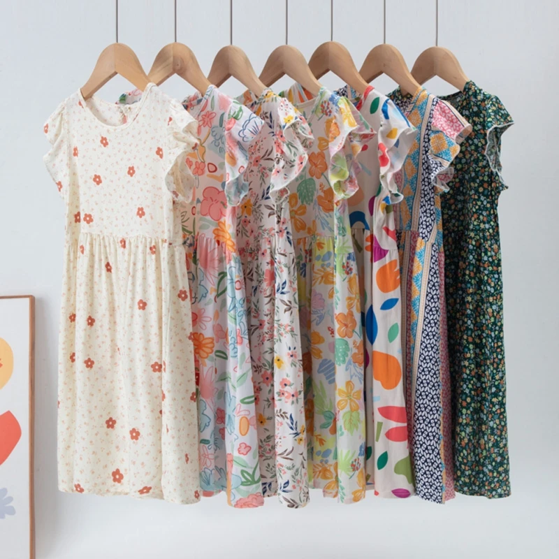 Summer Girls Sleeveless Dress Kids Dresses Teenagers Floral Printed Costume Children's Clothes Princess Dress for 3-12Y
Summer Girls Sleeveless Dress Kids Dresses Teenagers Floral Printed Costume Children's Clothes Princess Dress for 3-12Y