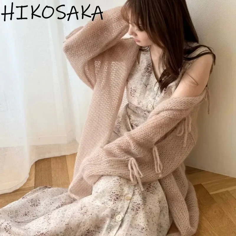 Кардиган на шнуровке с длинными рукавами, мягкий Однотонный свитер в японском стиле, осень 2024
Кардиган на шнуровке с длинными рукавами, мягкий Однотонный свитер в японском стиле, осень 2024