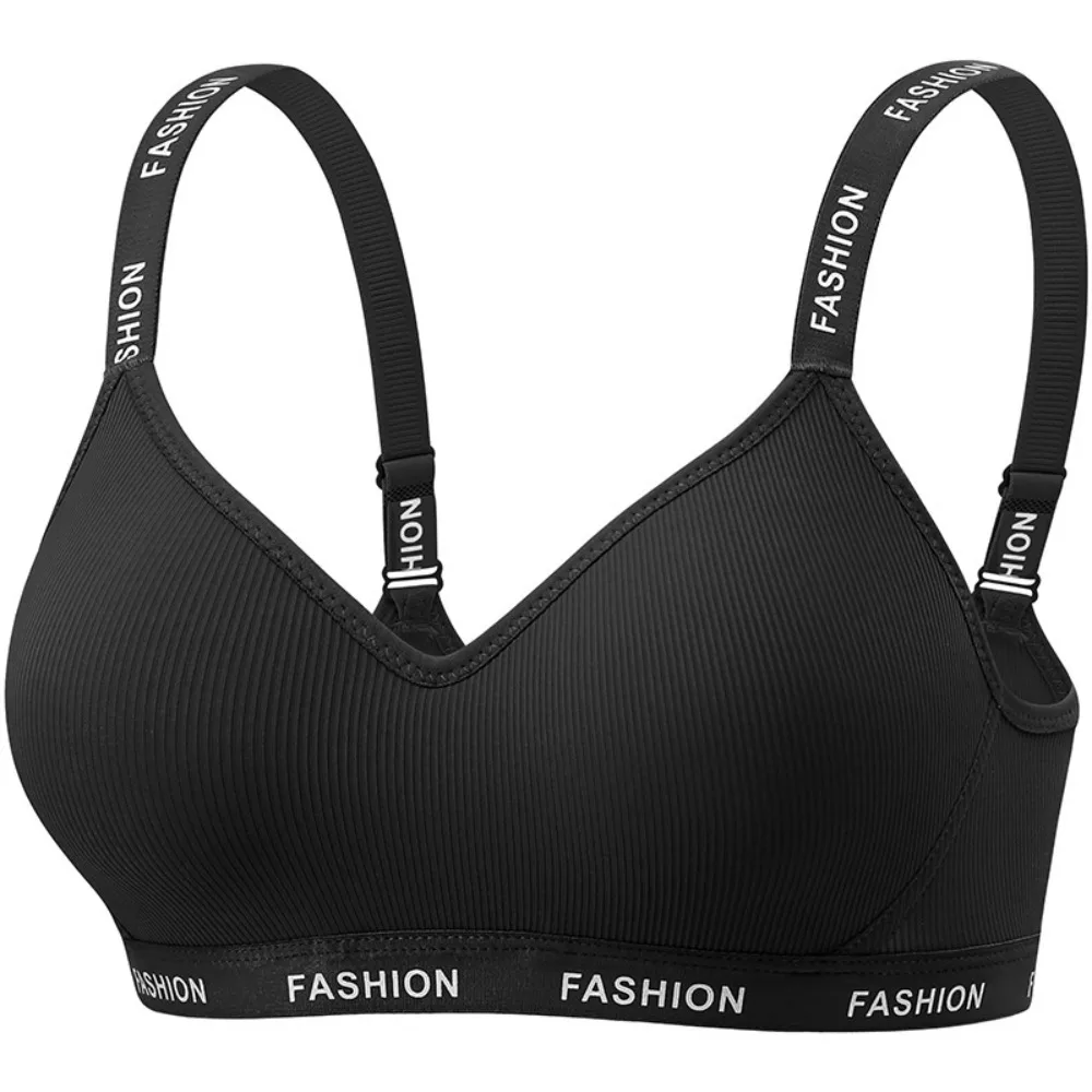 English Letter Big Cup Wireless Deep V Bra Close-fitting Shockproof Push Up Underwear Anti-sagging Adjustable Seamless Bras
English Letter Big Cup Wireless Deep V Bra Close-fitting Shockproof Push Up Underwear Anti-sagging Adjustable Seamless Bras