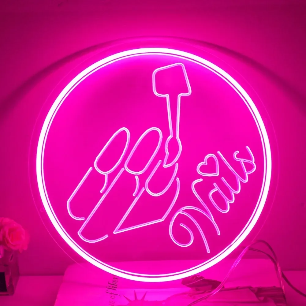 Nails Engrave Neon Sign Customizable Personalized Neon Light For Manicure shop Wall Panels LED Light Decor Beauty Salon Decor
Nails Engrave Neon Sign Customizable Personalized Neon Light For Manicure shop Wall Panels LED Light Decor Beauty Salon Decor