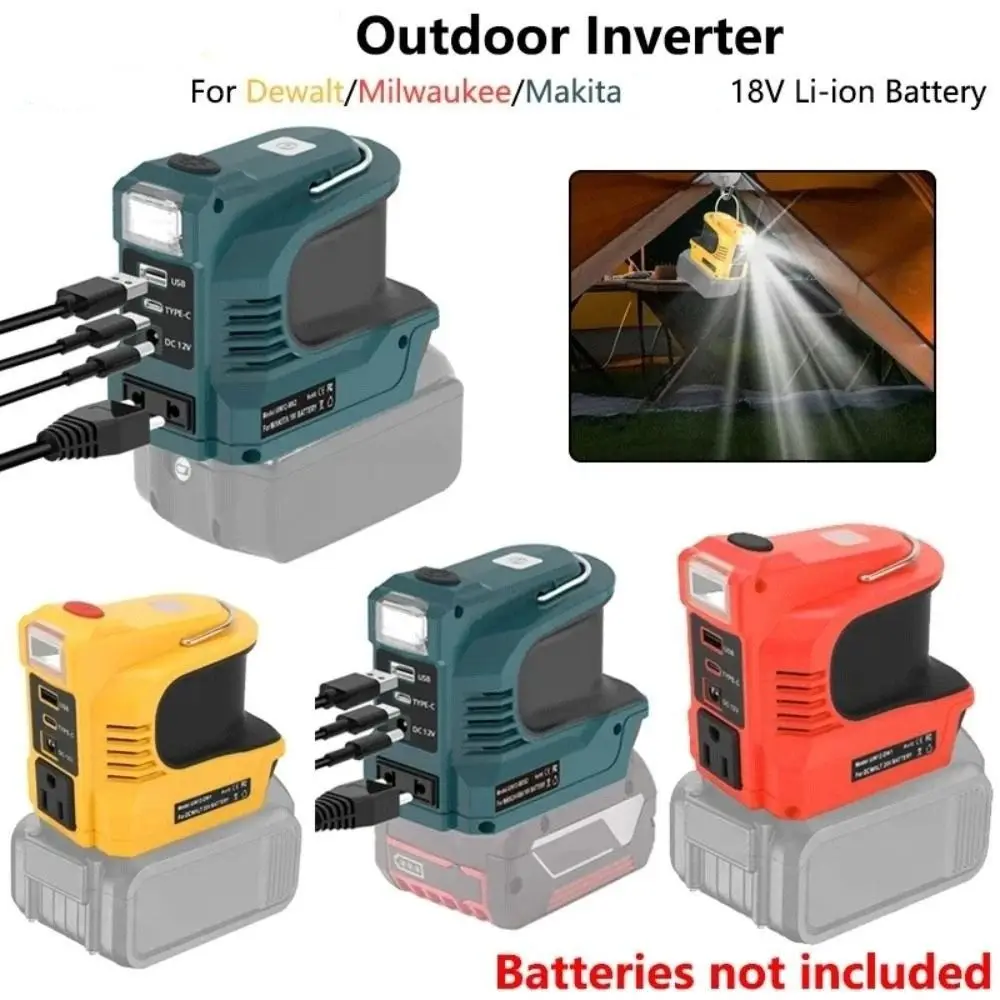 18V 20V Power Inverter USB &Type-C Generator Power Adapter Converter DC 20V to AC 110-120V Multiple Charging Ports Inverter
18V 20V Power Inverter USB &Type-C Generator Power Adapter Converter DC 20V to AC 110-120V Multiple Charging Ports Inverter