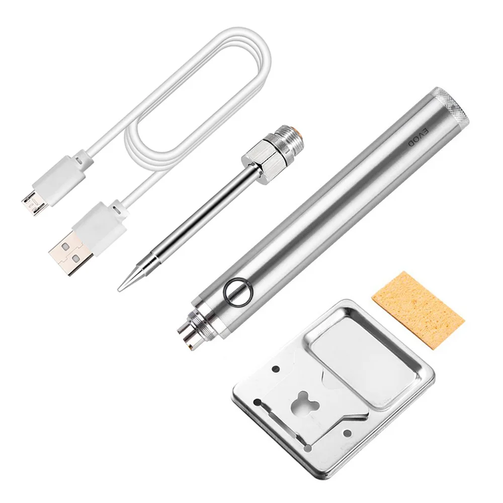 Wireless Soldering Iron Rechargeable Soldering Iron USB Soldering Iron 510 Interface Soldering Iron Tip-Round Tip
Wireless Soldering Iron Rechargeable Soldering Iron USB Soldering Iron 510 Interface Soldering Iron Tip-Round Tip