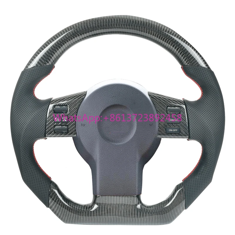 100% Real Carbon Fiber Car Steering Wheel With Leather / Napa for Nissan 350Z Nissan Juke Nismo Infiniti FX35 FX45
100% Real Carbon Fiber Car Steering Wheel With Leather / Napa for Nissan 350Z Nissan Juke Nismo Infiniti FX35 FX45