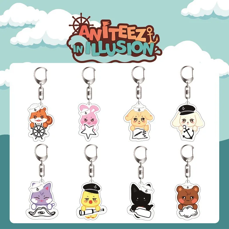 Kpop ATEEZ Keychain ANITEEZ Cartoon Acrylic Bag Charm Hongjoong Seonghwa Yunho Yeosang Fans Pendant Collections Accessories
Kpop ATEEZ Keychain ANITEEZ Cartoon Acrylic Bag Charm Hongjoong Seonghwa Yunho Yeosang Fans Pendant Collections Accessories