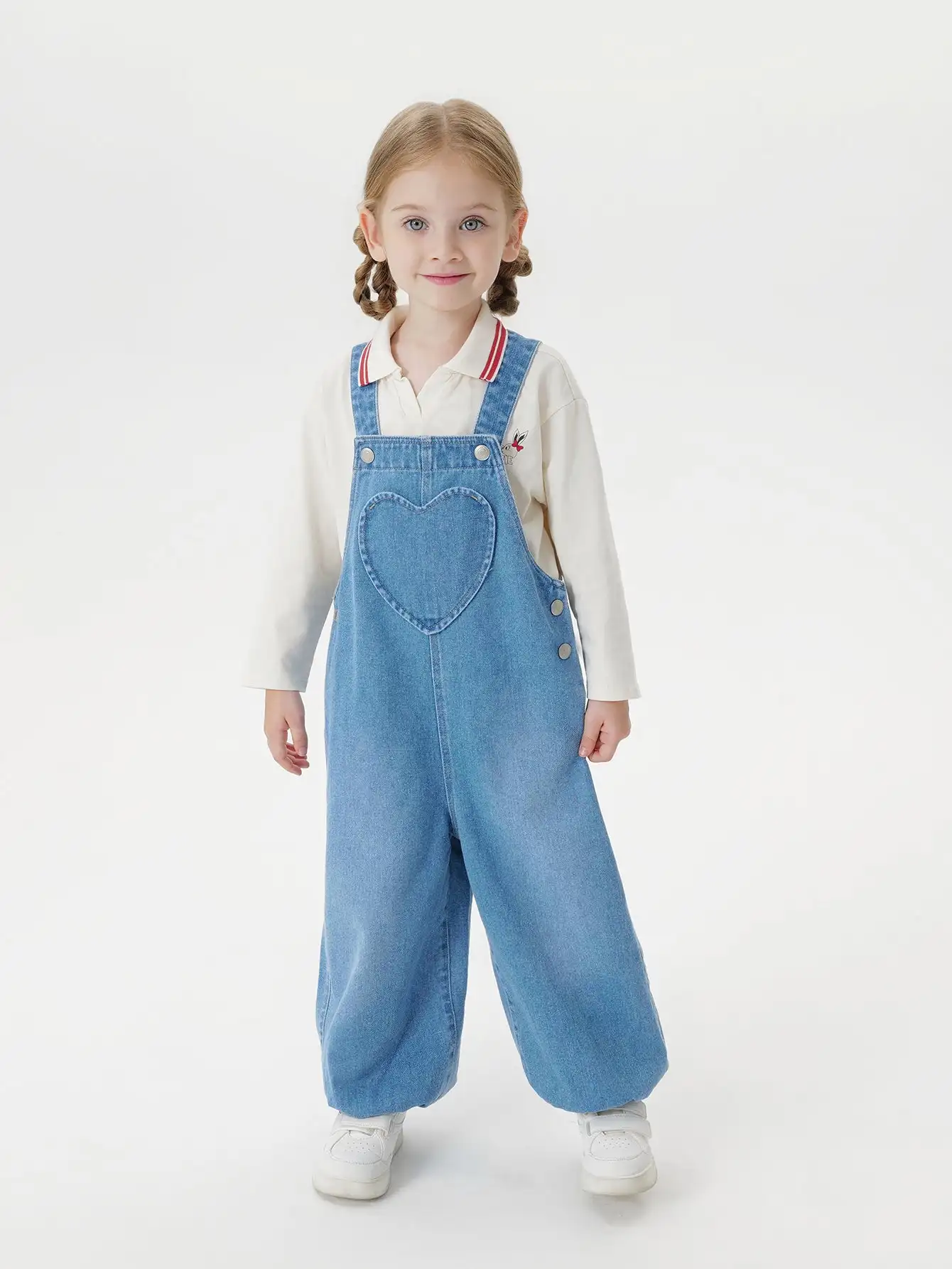 MARC & JANIE Toddler Girl Adjustable Strap Heart Pocket Denim Overalls Jeans for Autumn 551525 
MARC & JANIE Toddler Girl Adjustable Strap Heart Pocket Denim Overalls Jeans for Autumn 551525