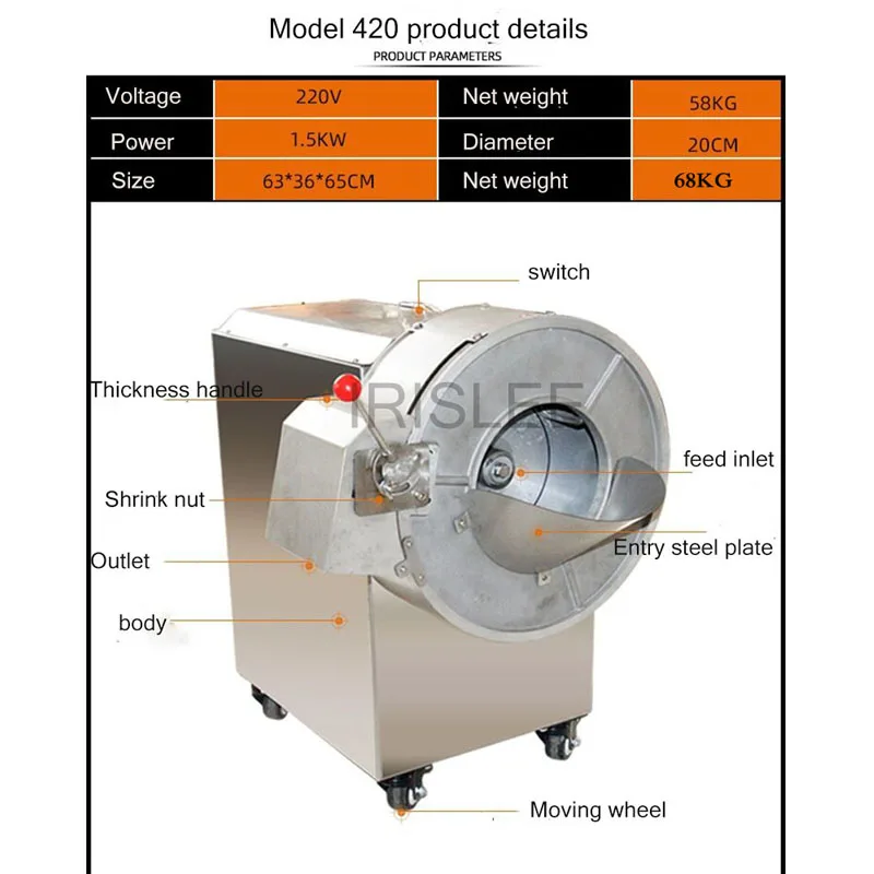 LXT Vegetable Ginger Slicer Food Shredding Carrot Cabbage Ginger Onion Slicing Cutter Cutting Machine
LXT Vegetable Ginger Slicer Food Shredding Carrot Cabbage Ginger Onion Slicing Cutter Cutting Machine