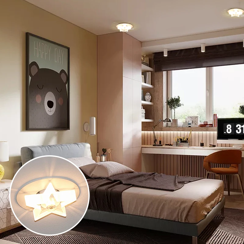 Маленькая звезда пентаграмма хрустальный коридор лампочка настенный светильник спальня кабинет звездное небо детская комната небо цветок лампа
Маленькая звезда пентаграмма хрустальный коридор лампочка настенный светильник спальня кабинет звездное небо детская комната небо цветок лампа