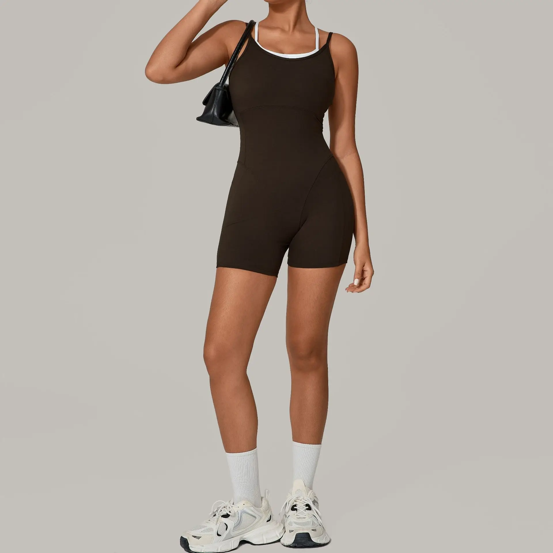 Summer Jumpsuit Gym Set Women Color Blocked Yoga Suit Back Cross Sportswear Sports Fitness Short Rompers Workout Bodysuits
Summer Jumpsuit Gym Set Women Color Blocked Yoga Suit Back Cross Sportswear Sports Fitness Short Rompers Workout Bodysuits