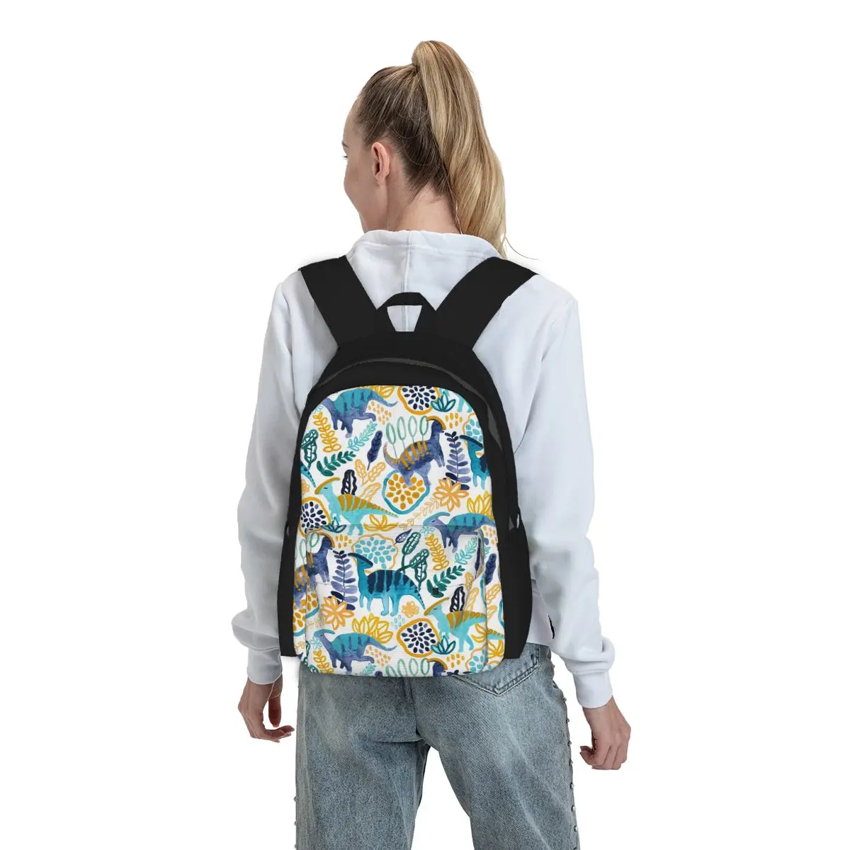Gouache Parasaurolophuses Backpack Student BookBag Kids School Bag Laptop Shoulder Bags for Men Women
Gouache Parasaurolophuses Backpack Student BookBag Kids School Bag Laptop Shoulder Bags for Men Women