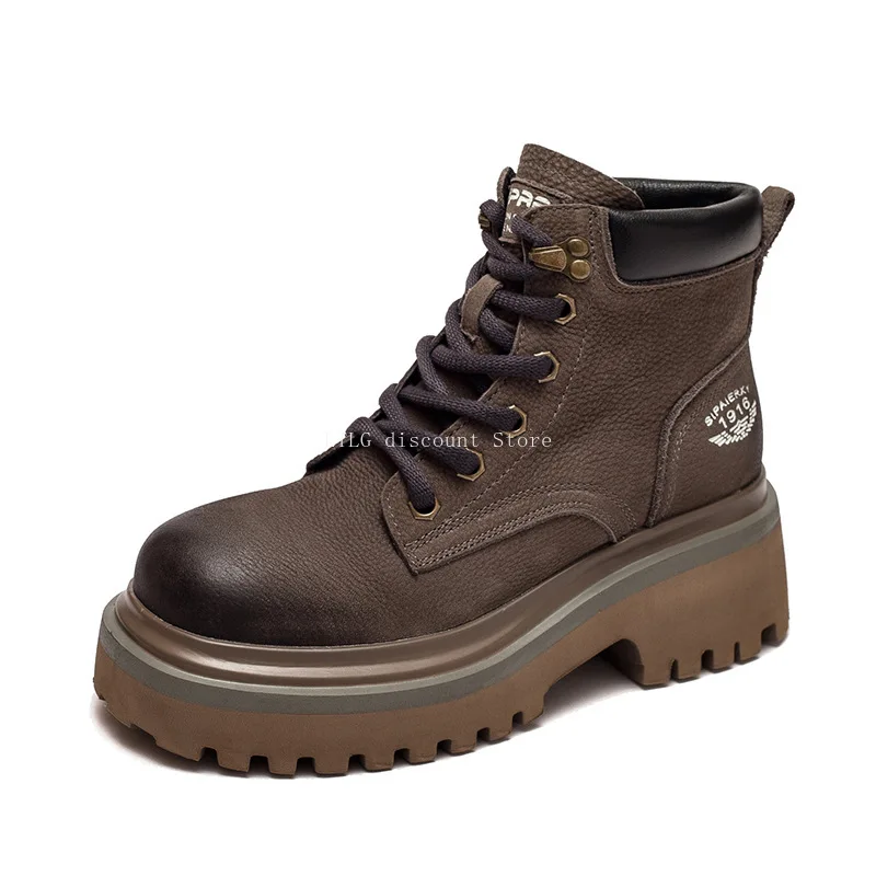 genuine leather Thick Soled Ankle short boots Sexy Punk Winter Boots Lace Up 2025 New Fashionable Martin Boots
genuine leather Thick Soled Ankle short boots Sexy Punk Winter Boots Lace Up 2025 New Fashionable Martin Boots