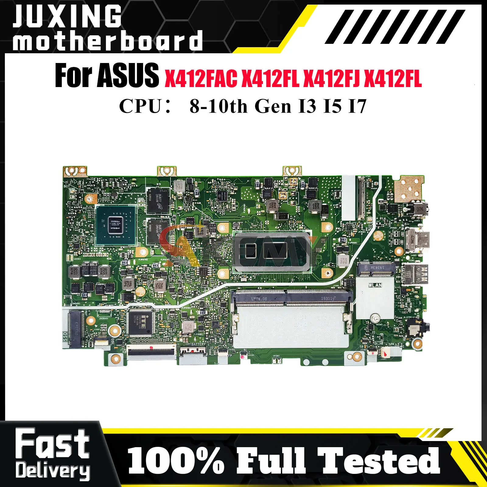 X412FL Laptop Motherboard For ASUS V4000F X412FJC R424F X412FLG V4000U X412FLC Y4200U X412F X412FAC Mainboard With I3 I5 I7 CPU
X412FL Laptop Motherboard For ASUS V4000F X412FJC R424F X412FLG V4000U X412FLC Y4200U X412F X412FAC Mainboard With I3 I5 I7 CPU