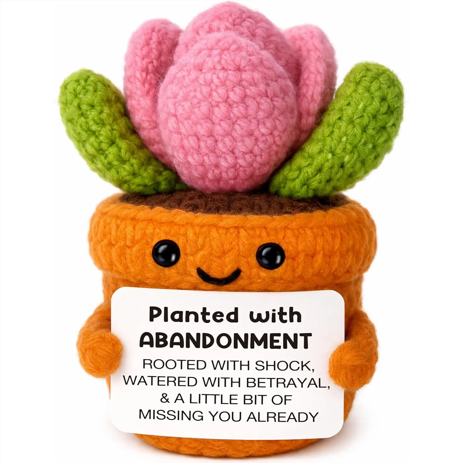 Crochet Succulent Funny Leaving Gifts for Women Men, Humorous Goodbye Breakup Gift Office Desk Decor 3.5x2.3x2.3in
Crochet Succulent Funny Leaving Gifts for Women Men, Humorous Goodbye Breakup Gift Office Desk Decor 3.5x2.3x2.3in