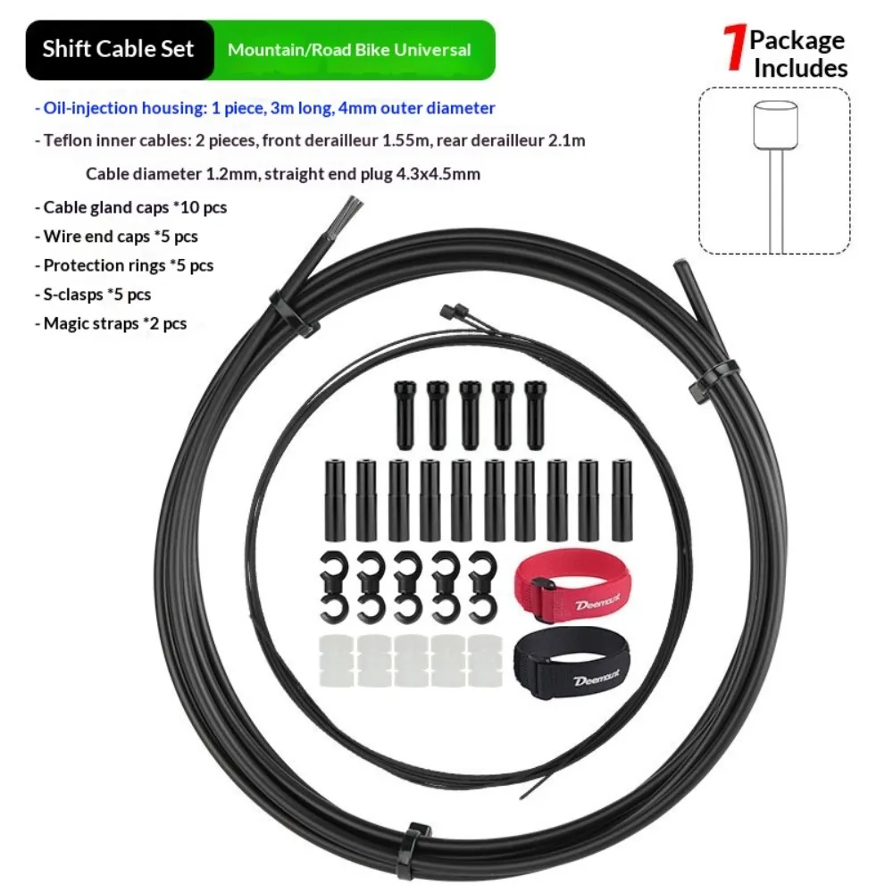 Shift Hydraulic Hose Mountain Road Bike PTFE Inner Core Front & Rear Brake Cable Housing 1 Bike Kit Bicycle Replacement Parts
Shift Hydraulic Hose Mountain Road Bike PTFE Inner Core Front & Rear Brake Cable Housing 1 Bike Kit Bicycle Replacement Parts