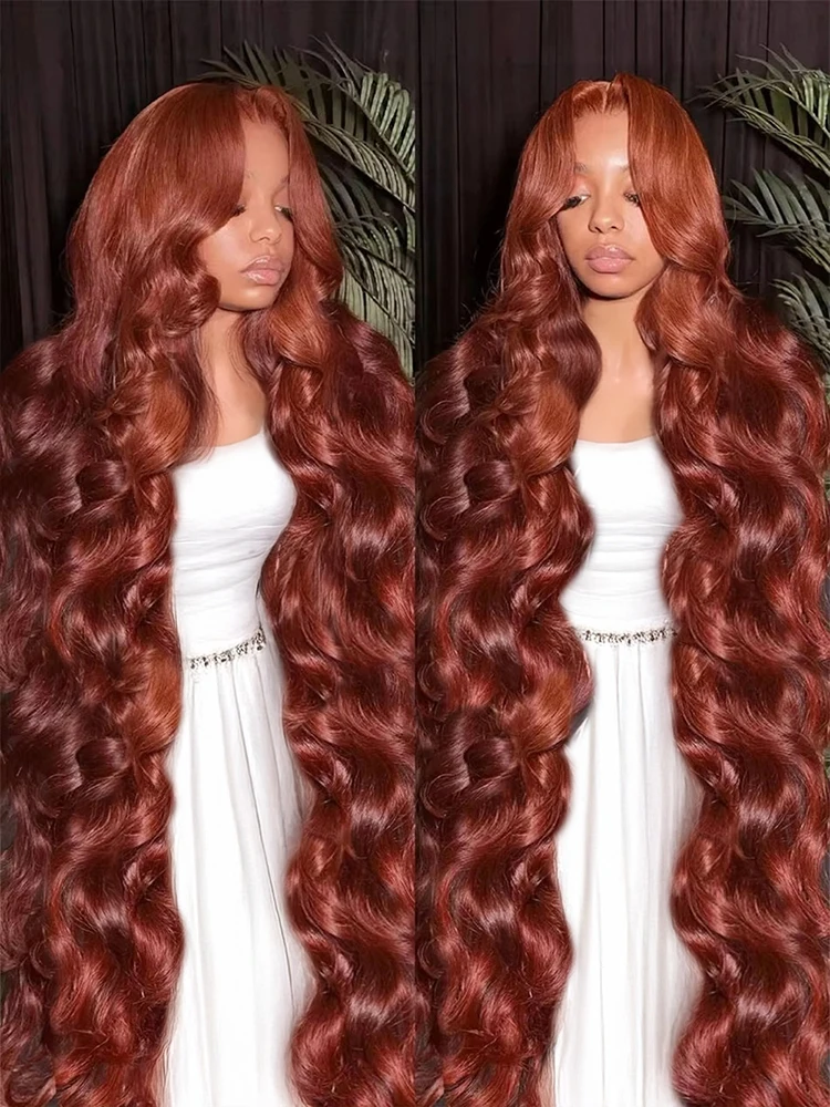36 Inches Body Wave Reddish Brown 13x6 Lace Front Wigs Human Hair Preplucked Colored Human Hair HD Lace Frontal Wig 250 Density
36 Inches Body Wave Reddish Brown 13x6 Lace Front Wigs Human Hair Preplucked Colored Human Hair HD Lace Frontal Wig 250 Density