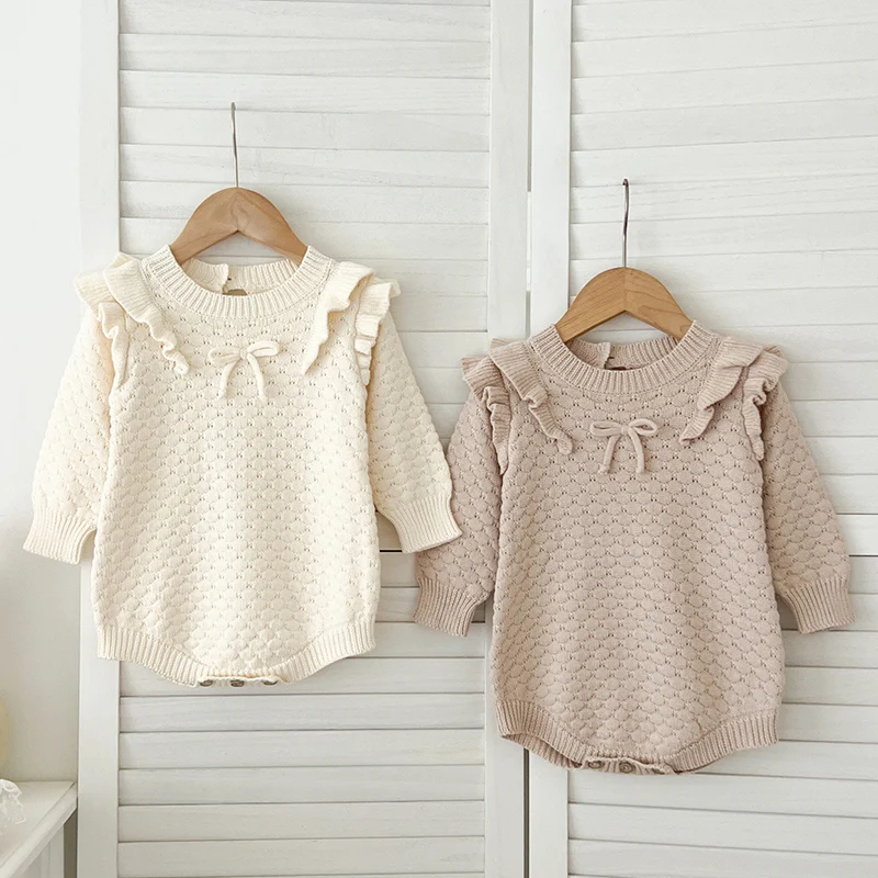 2024 New Autumn Children Knitted Clothes Toddler Baby Girl Knitted Romper Long Sleeved Solid Color Infant Baby Girls Jumpsuit
2024 New Autumn Children Knitted Clothes Toddler Baby Girl Knitted Romper Long Sleeved Solid Color Infant Baby Girls Jumpsuit
