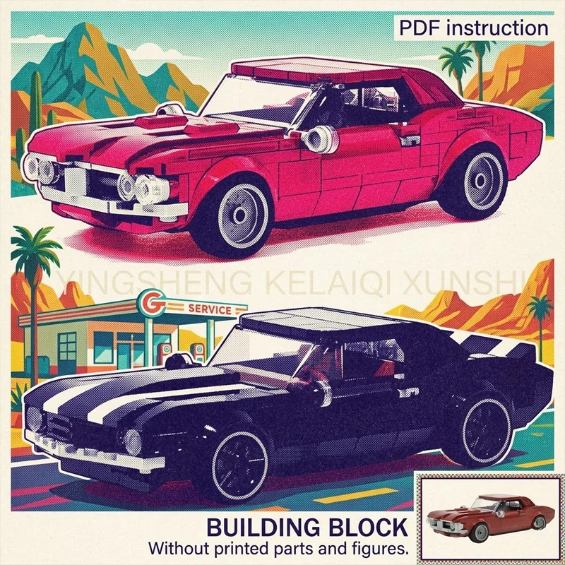 Конструктор MOC Classic 1967: Американский Мускулистый Автомобиль, Ретро Черный Спортивный Автомобиль, Набор Кирпичиков для Взрослых Коллекционеров, Модель для Демонстрации
Конструктор MOC Classic 1967: Американский Мускулистый Автомобиль, Ретро Черный Спортивный Автомобиль, Набор Кирпичиков для Взрослых Коллекционеров, Модель для Демонстрации