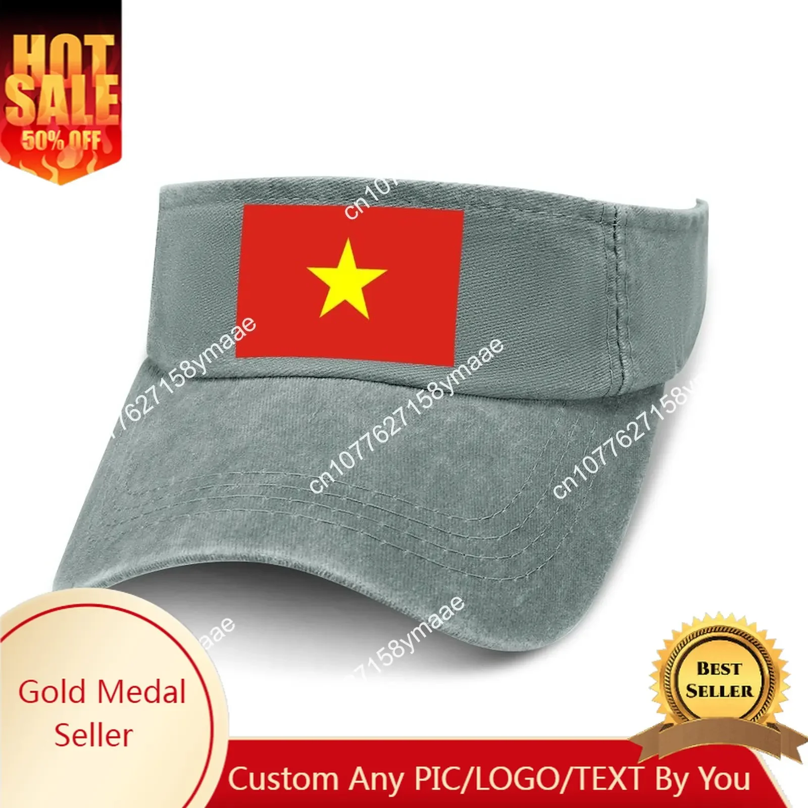 Vietnam Flag Sun Visor Leaky Top Cowboy Hats Mens Womens Customize DIY Cap Sports Baseball Tennis Golf Caps Empty Open Top Hat
Vietnam Flag Sun Visor Leaky Top Cowboy Hats Mens Womens Customize DIY Cap Sports Baseball Tennis Golf Caps Empty Open Top Hat
