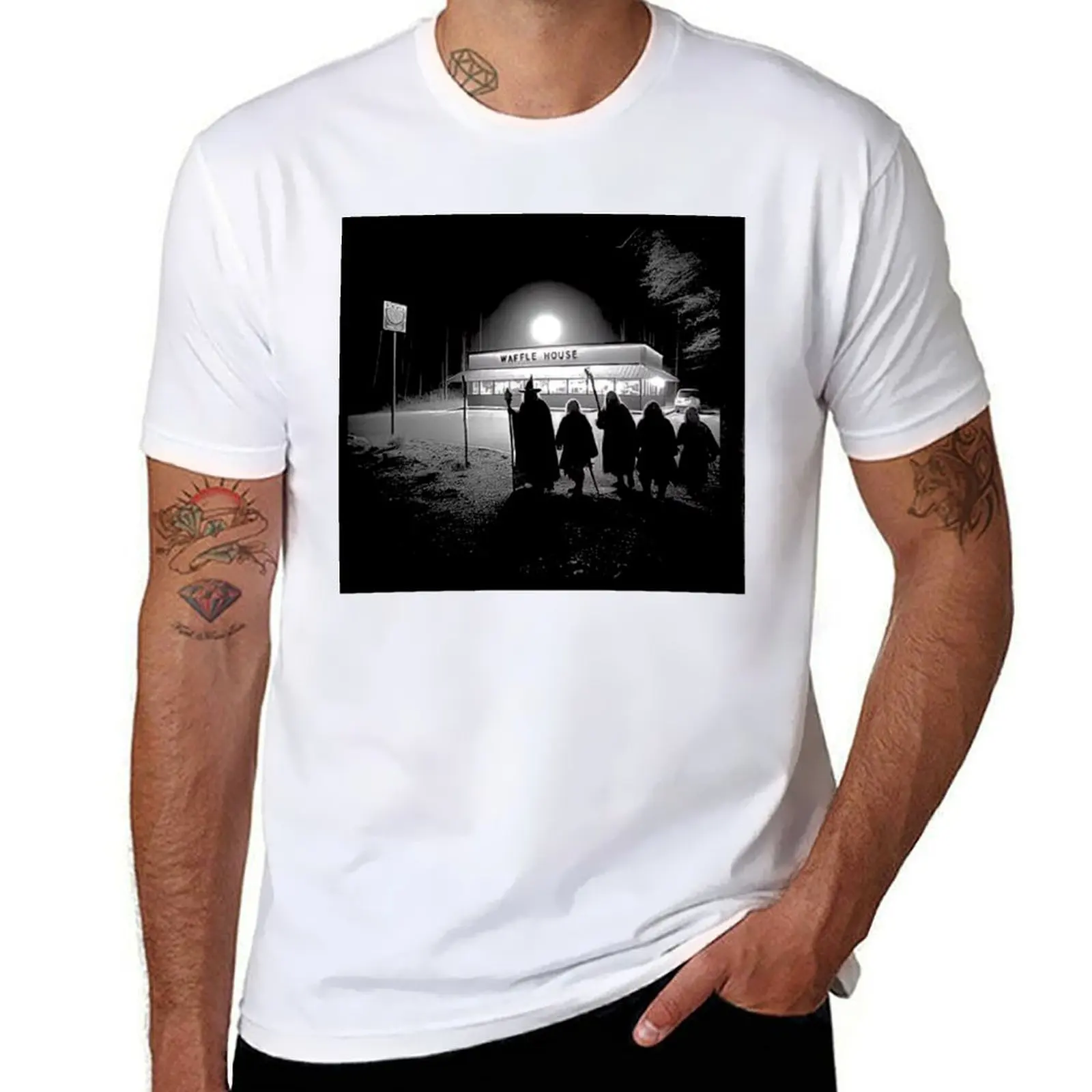 A group of wizards visit a waffle house T-Shirt man t shirts cotton T-Shirt
A group of wizards visit a waffle house T-Shirt man t shirts cotton T-Shirt