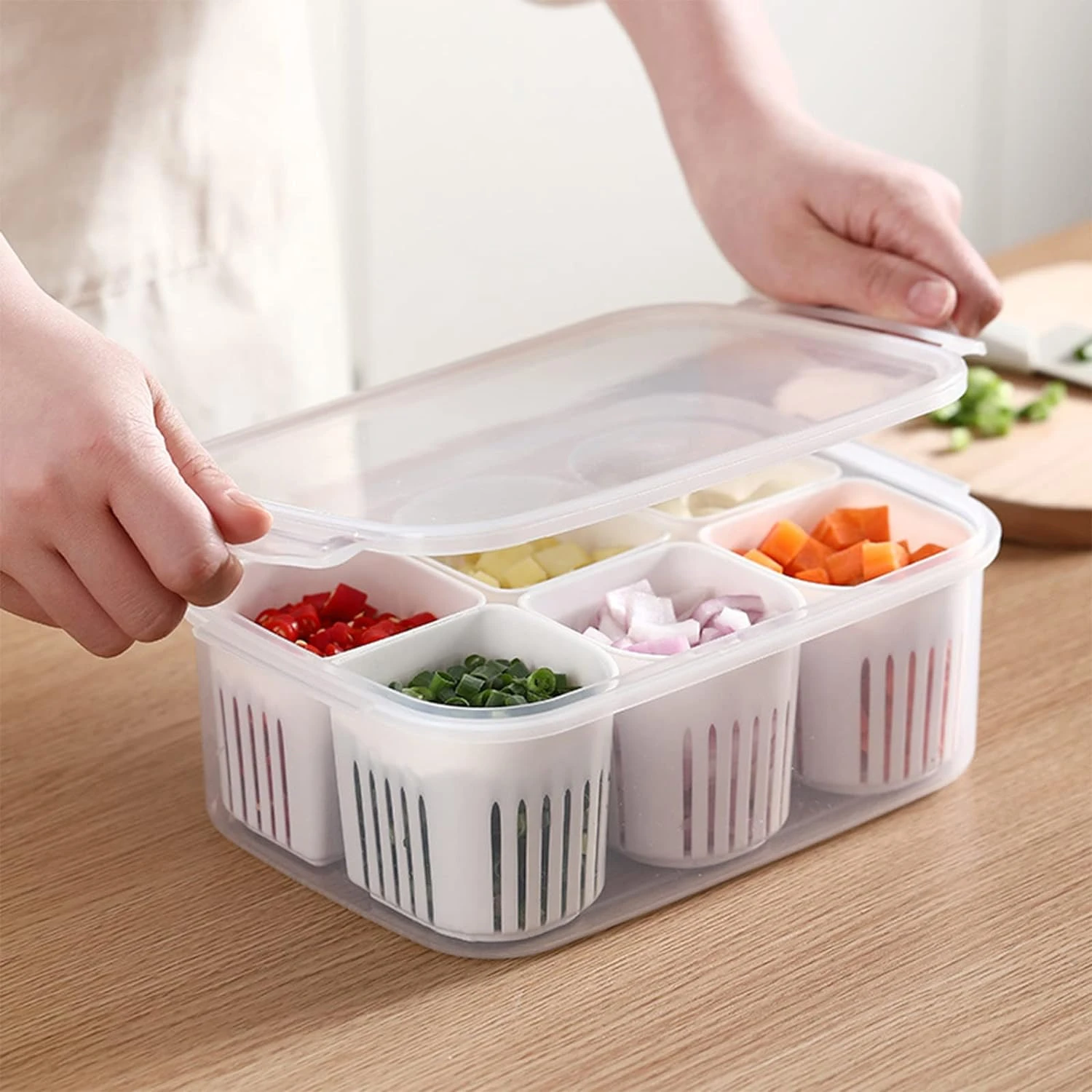 Food Containers with Airtight 6PCS Reusable Divided Fridge Organizer Removable Individual Plastic Food Containers for Pantry O
Food Containers with Airtight 6PCS Reusable Divided Fridge Organizer Removable Individual Plastic Food Containers for Pantry O