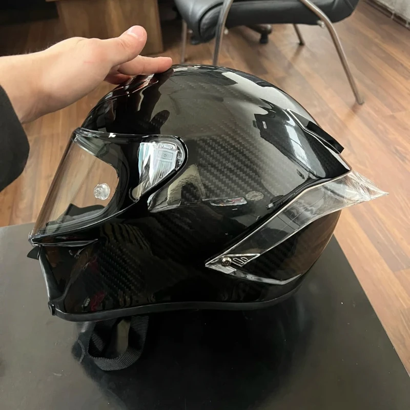 Carbon Fiber Helmet Male All-season Full Face Helmet Motorcycle Racing Car Running Helmet GLOSSY CARBON
Carbon Fiber Helmet Male All-season Full Face Helmet Motorcycle Racing Car Running Helmet GLOSSY CARBON