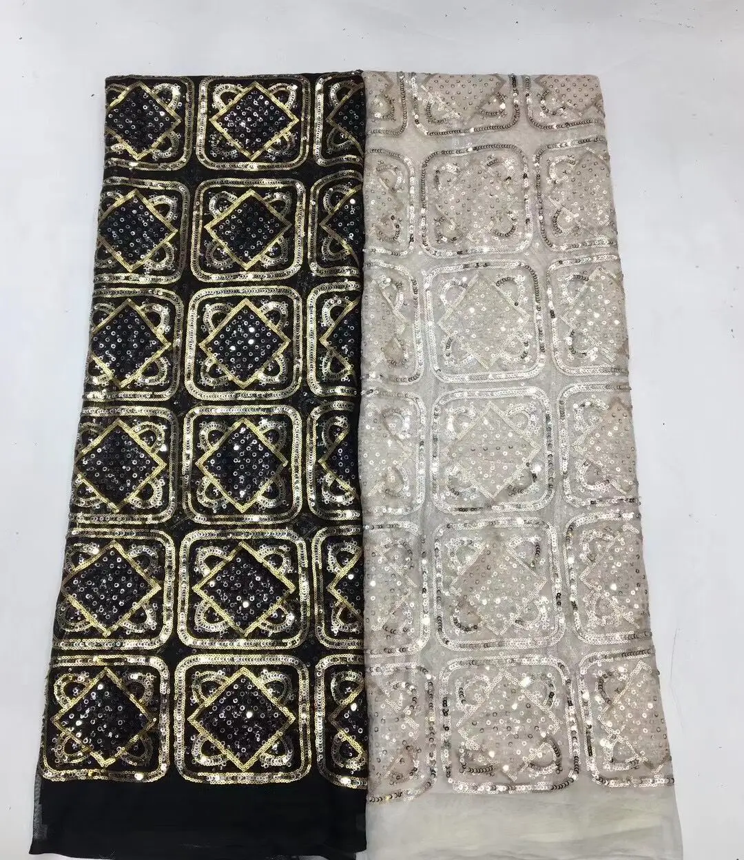 African Tulle Lace Fabric High Quality French Lace Nigerian S-1228562 sequins For Wedding Dress
African Tulle Lace Fabric High Quality French Lace Nigerian S-1228562 sequins For Wedding Dress