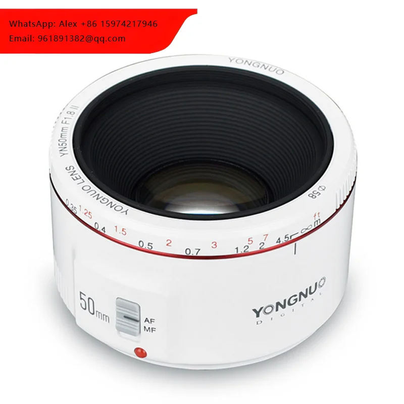 Yongnuo Lens Yn50mm II 50mm 1.8 Ii EF EOS 50MM AF MF Camera Lens For Canon T6 EOS 700D 750D 800D 5D Mark II IV 10D 1300D
Yongnuo Lens Yn50mm II 50mm 1.8 Ii EF EOS 50MM AF MF Camera Lens For Canon T6 EOS 700D 750D 800D 5D Mark II IV 10D 1300D