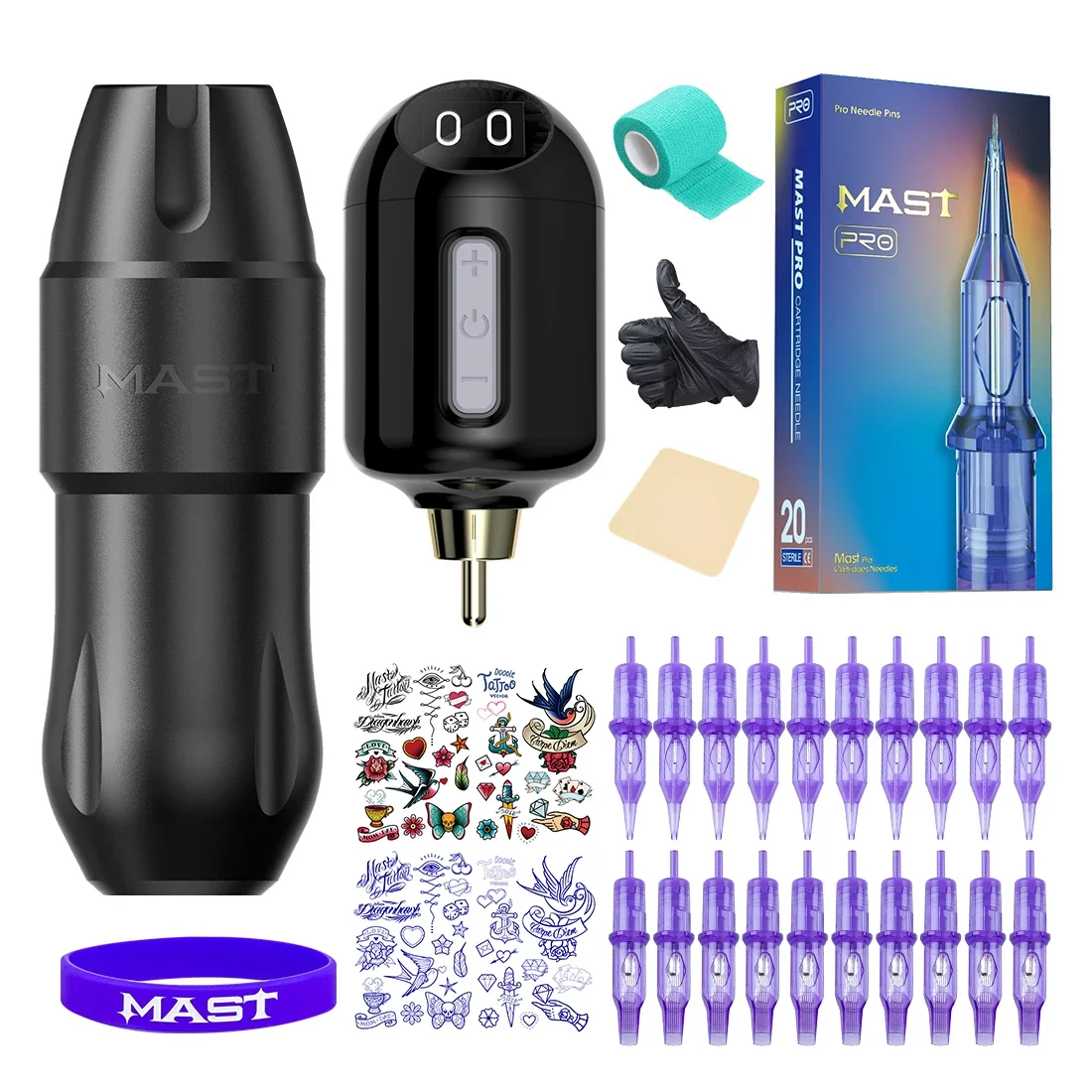 Mast Tour Pro Plus Tattoo Machine Set Brushless Motor 4.0mm Stroke Short Pen with Mast Rechargeable LCD Wireless Battery Set
Mast Tour Pro Plus Tattoo Machine Set Brushless Motor 4.0mm Stroke Short Pen with Mast Rechargeable LCD Wireless Battery Set