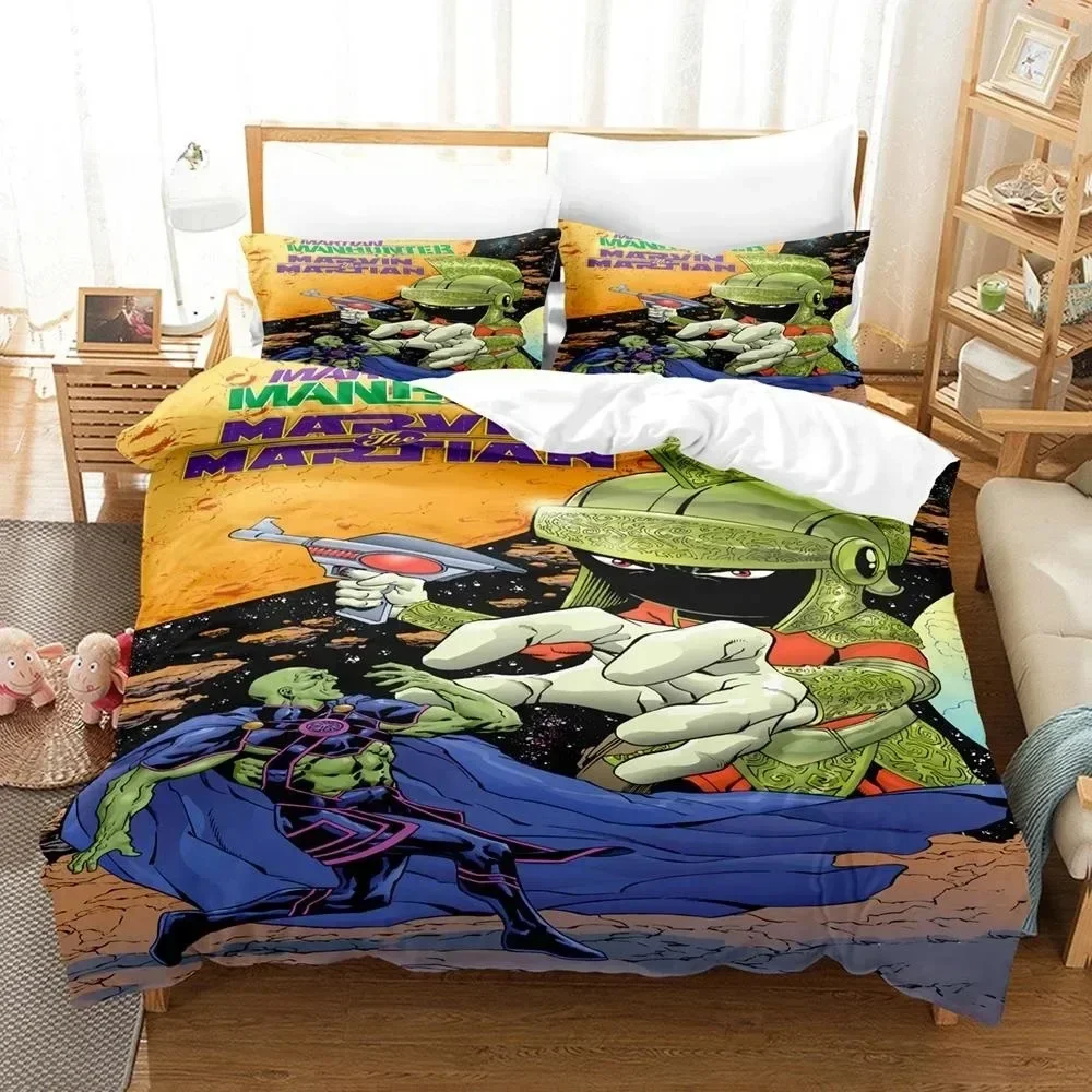 New 3D Printing Anime Marvin The Martian Bedding Set Single Twin Full Queen King Size Bed Set Adult Kid Bedroom Duvet Cover Sets
New 3D Printing Anime Marvin The Martian Bedding Set Single Twin Full Queen King Size Bed Set Adult Kid Bedroom Duvet Cover Sets