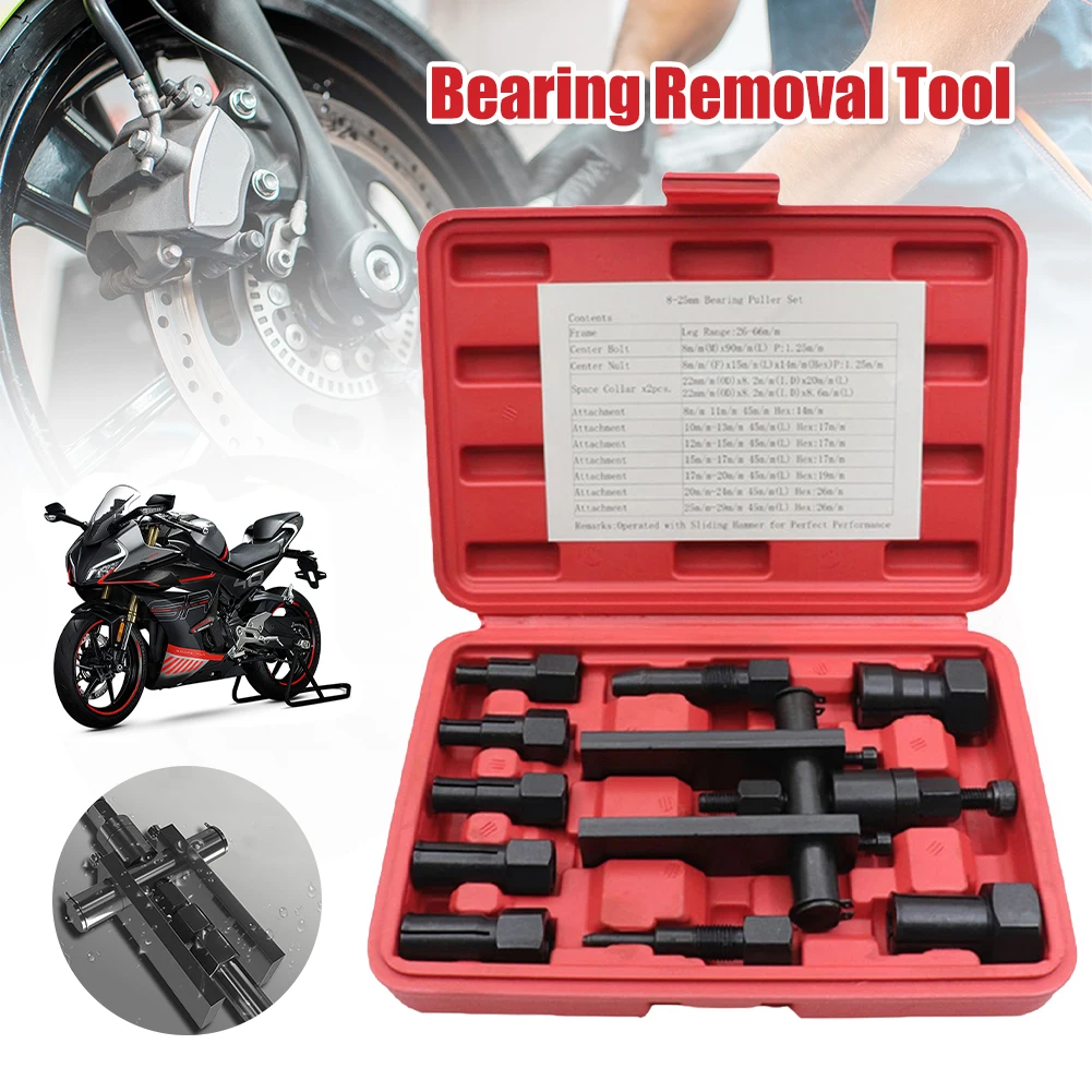 1 Set Motorcycle Bearing Puller Kit Motorcycle Bearing Removal Tool Internal Bearing Puller Kit for Wheel Hub Maintenance
1 Set Motorcycle Bearing Puller Kit Motorcycle Bearing Removal Tool Internal Bearing Puller Kit for Wheel Hub Maintenance