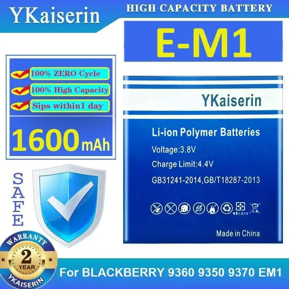 Для Blackberry 9360 9350 9370 EM1 долговечный аккумулятор для мобильного телефона большой емкости 1600 мАч E-M1
Для Blackberry 9360 9350 9370 EM1 долговечный аккумулятор для мобильного телефона большой емкости 1600 мАч E-M1