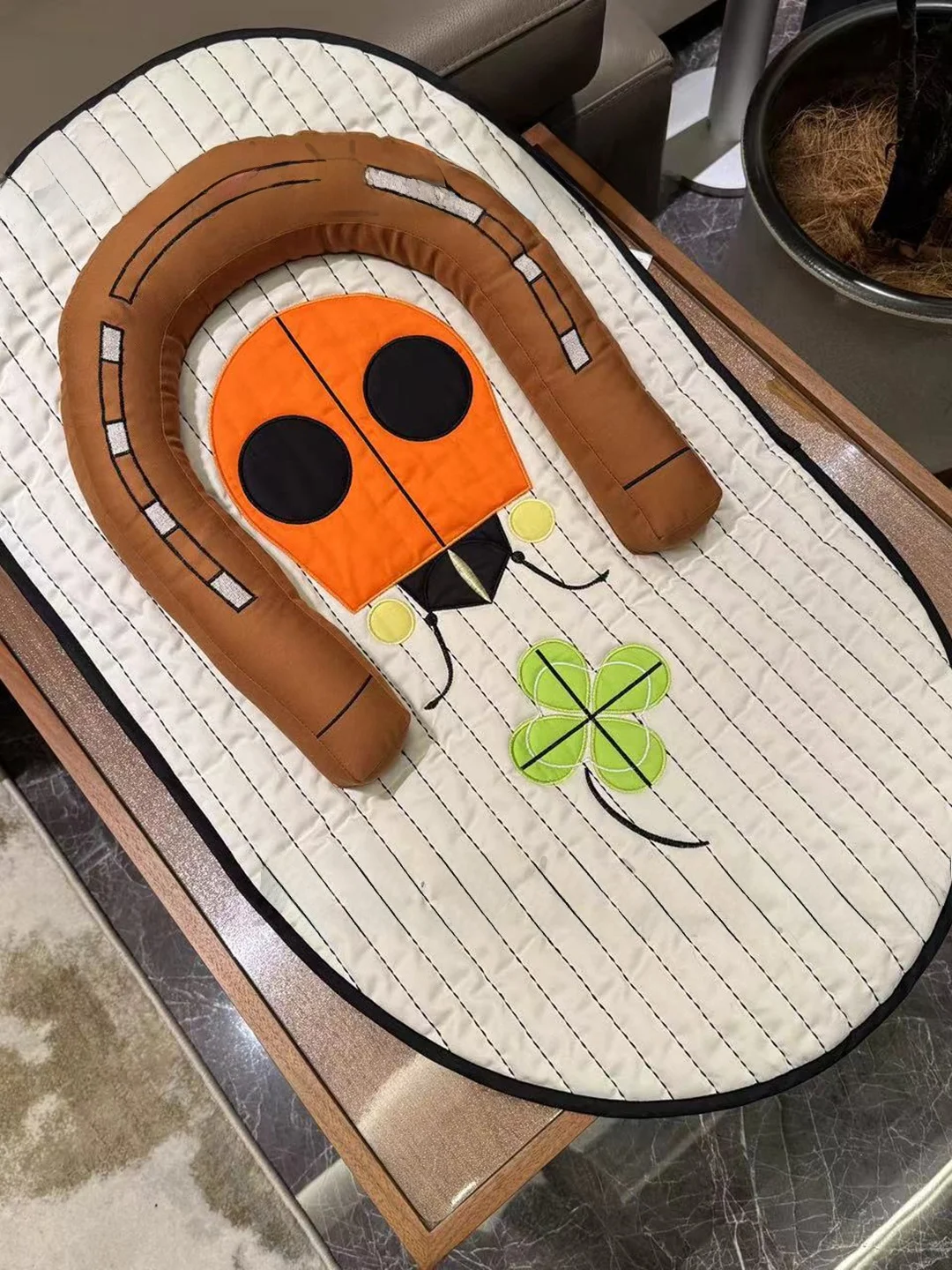 Pure Cotton Pet Play Mat Baby Tummy Time Mat Kids Playing Area Non-Slip Oval Shaped Home Decorative Floor Mat for Pets
Pure Cotton Pet Play Mat Baby Tummy Time Mat Kids Playing Area Non-Slip Oval Shaped Home Decorative Floor Mat for Pets