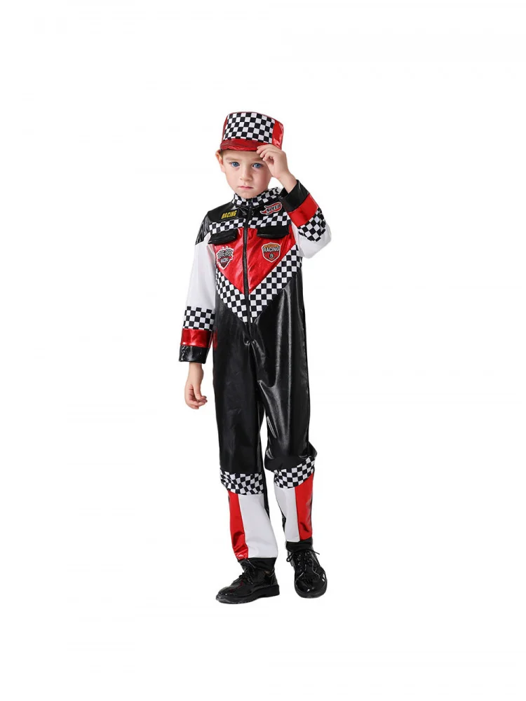 Halloween Children's Racing Driver Costume Party Dress-Up Kart Stage COSPLAY Suit Boys' Party Attire Racing Driver Outfit
Halloween Children's Racing Driver Costume Party Dress-Up Kart Stage COSPLAY Suit Boys' Party Attire Racing Driver Outfit