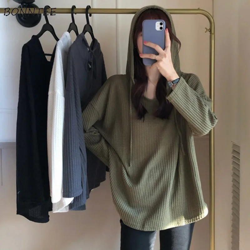 Korean Style Hoodies Women Chic Ins All-match Spring Autumn Solid Minimalist Classic Loose Fit Slouchy Hooded Outwear Students
Korean Style Hoodies Women Chic Ins All-match Spring Autumn Solid Minimalist Classic Loose Fit Slouchy Hooded Outwear Students